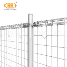 Hot sale powder coated ornamental welded double loop wire fence roll top fence price